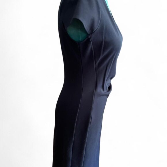 Women's Navy Kenneth Cole New York Zip Up Mock Wrap Dress - Picture 3 of 8